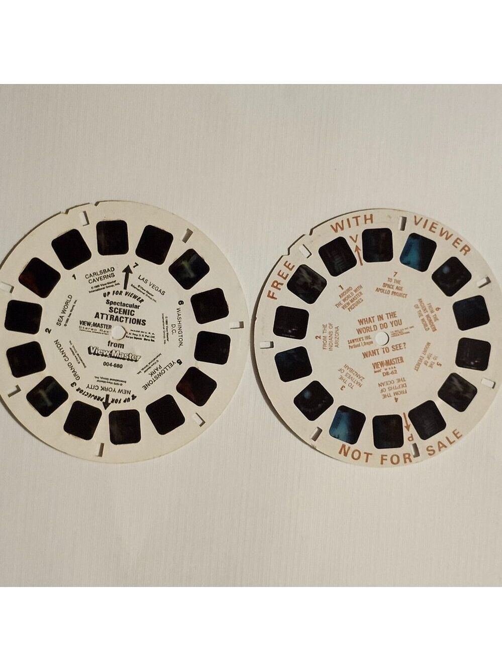 VINTAGE VIEW-MASTER Preview Reels x 2 Sawyer's Inc.